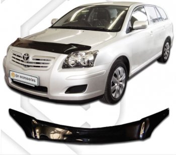 Дефлектор капота CA-Plastiс Toyota (Тойота) Avensis (Авенсис)  T250 универсал (2003-2006) T250 универсал дорестайлинг