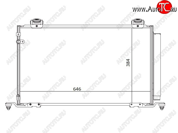 7 749 р. Радиатор кондиционера SAT  Toyota Avensis ( T250 седан,  T250 универсал) (2003-2008) дорестайлинг, дорестайлинг, рестайлинг, рестайлинг  с доставкой в г. Краснодар