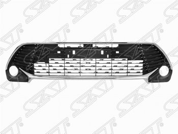 Решётка в передний бампер (с оправами) (RUSSIAN TYPE) SAT Toyota (Тойота) Camry (Камри)  XV55 (2017-2018) XV55 2-ой рестайлинг