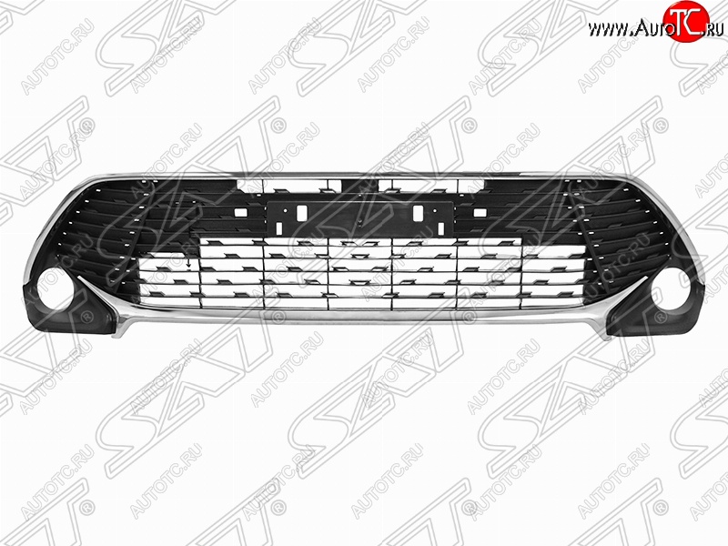 8 549 р. Решётка в передний бампер (с оправами) (RUSSIAN TYPE) SAT  Toyota Camry  XV55 (2017-2018) 2-ой рестайлинг  с доставкой в г. Краснодар