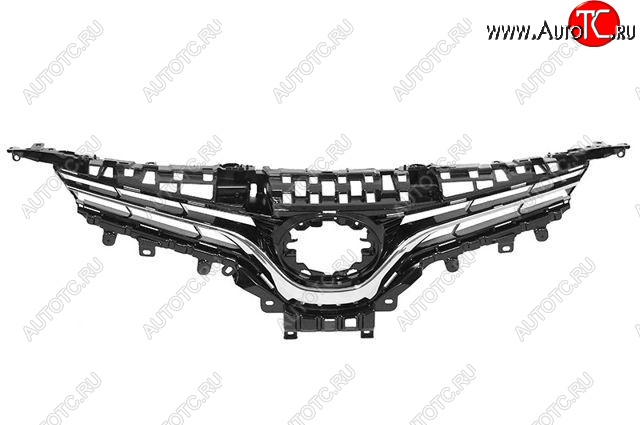 5 449 р. Решётка радиатора (с хром молдингом) SAT Toyota Camry XV70 дорестайлинг (2017-2021)  с доставкой в г. Краснодар