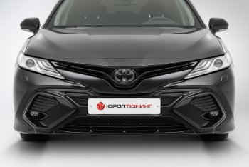 17 999 р. Накладка в центральный воздухозаборник переднего бампера Harius  Toyota Camry  XV70 (2017-2021) дорестайлинг (Неокрашенная)  с доставкой в г. Краснодар. Увеличить фотографию 5