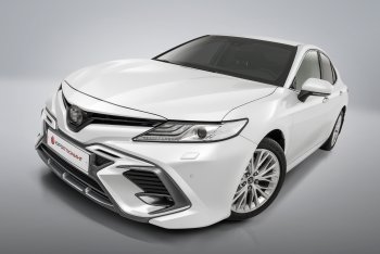 17 999 р. Накладка в центральный воздухозаборник переднего бампера Harius  Toyota Camry  XV70 (2017-2021) дорестайлинг (Неокрашенная)  с доставкой в г. Краснодар. Увеличить фотографию 3