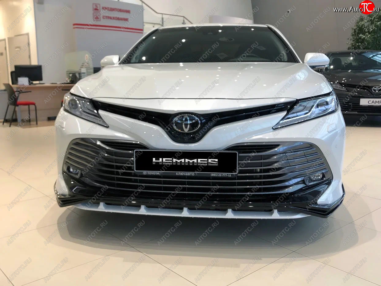 16 899 р. Накладка переднего бампера HEMMES  Toyota Camry  XV70 (2017-2021) дорестайлинг  с доставкой в г. Краснодар