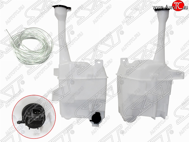 4 399 р. Бачок омывателя (2 моторчика) SAT  Toyota Camry  XV40 (2006-2011) дорестайлинг, рестайлинг  с доставкой в г. Краснодар