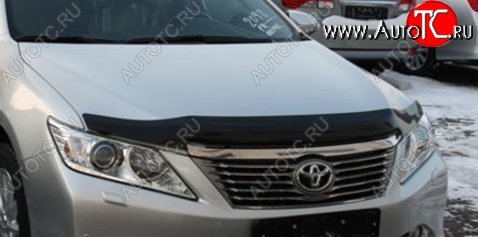 3 199 р. Дефлектор капота NovLine-Autofamily (рестайлинг)  Toyota Camry  XV50 (2011-2014) дорестайлинг  с доставкой в г. Краснодар