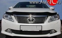 3 299 р. Дефлектор капота NovLine Toyota Camry XV50 дорестайлинг (2011-2014)  с доставкой в г. Краснодар. Увеличить фотографию 1