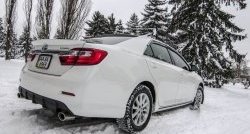 3 599 р. Диффузор заднего бампера Sport  Toyota Camry  XV50 (2011-2014) дорестайлинг (Под окраску, Неокрашенный)  с доставкой в г. Краснодар. Увеличить фотографию 2