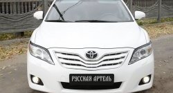 1 269 р. Реснички на фары (рестайлинг) RA Toyota Camry XV40 рестайлинг (2009-2011) (Неокрашенные)  с доставкой в г. Краснодар. Увеличить фотографию 3