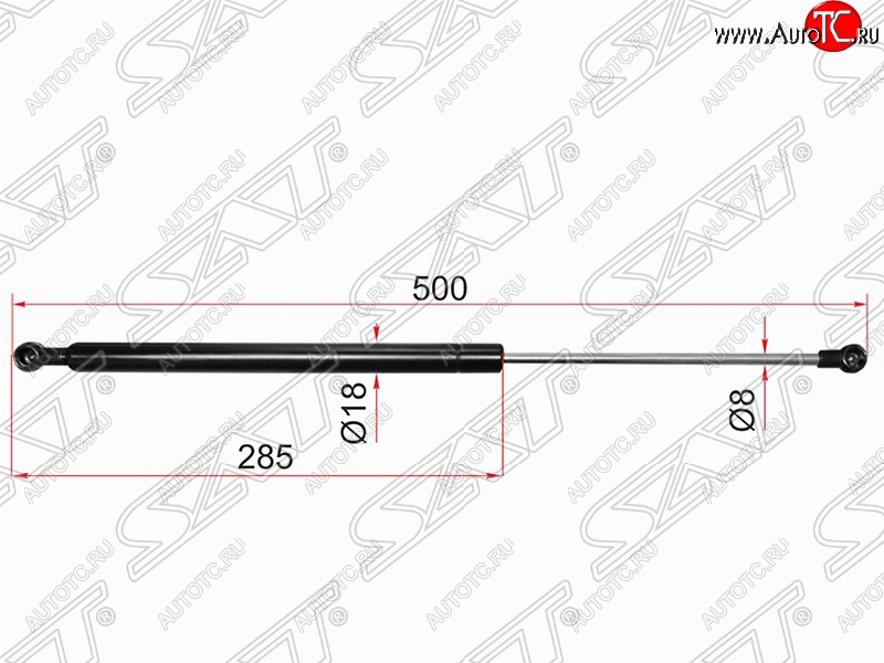 1 079 р. Упор капота SAT  Toyota Chaser - Mark 2  X100  с доставкой в г. Краснодар