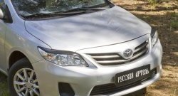 1 099 р. Реснички на фары RA Toyota Corolla E150 седан рестайлинг (2009-2013) (Неокрашенные)  с доставкой в г. Краснодар. Увеличить фотографию 4