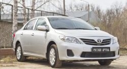 1 799 р. Защитная сетка решетки переднего бампера РА Toyota Corolla E150 седан рестайлинг (2009-2013)  с доставкой в г. Краснодар. Увеличить фотографию 5