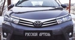 1 169 р. Реснички на фары RA  Toyota Corolla  E180 (2013-2016) дорестайлинг (Неокрашенные)  с доставкой в г. Краснодар. Увеличить фотографию 3