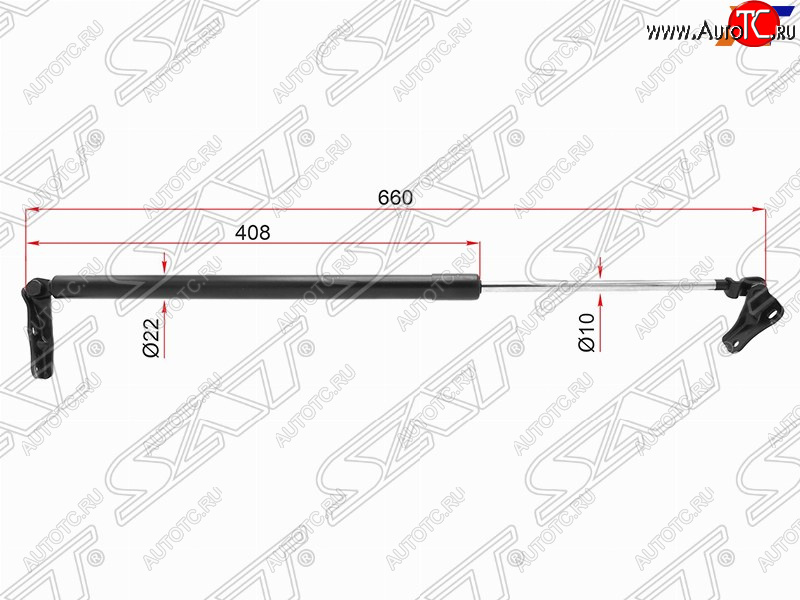 1 089 р. Левый упор багажника SAT  Toyota Estima  AHR10,XR30, XR40 (2000-2006)  с доставкой в г. Краснодар