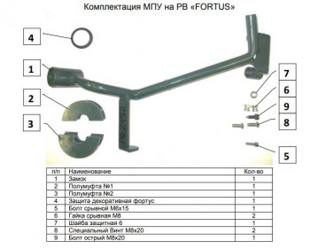 11 599 р. Замок рулевого вала FORTUS (бесштыревой) Toyota Hilux AN120 дорестайлинг (2016-2020)  с доставкой в г. Краснодар. Увеличить фотографию 3