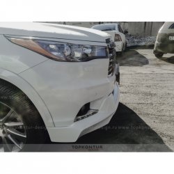 2 199 р. Реснички на фары TopKontur Design Toyota Highlander XU50 дорестайлинг (2013-2017) (Неокрашенные)  с доставкой в г. Краснодар. Увеличить фотографию 4