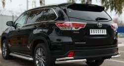 37 749 р. Широкая защита порогов SLITKOFF  Toyota Highlander  XU50 (2013-2017) дорестайлинг  с доставкой в г. Краснодар. Увеличить фотографию 3