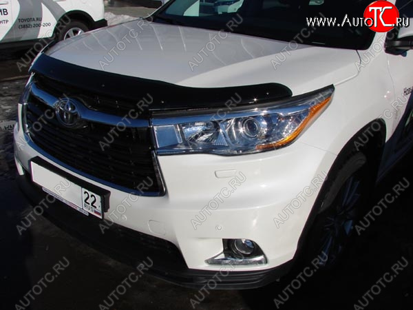 3 599 р. Дефлектор капота SIM  Toyota Highlander  XU50 (2013-2017) дорестайлинг  с доставкой в г. Краснодар