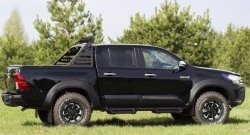 9 999 р. Молдинги дверей RA (комплект)  Toyota Hilux  AN120 (2016-2020) дорестайлинг (Поверхность глянец (под окраску), Неокрашенные)  с доставкой в г. Краснодар. Увеличить фотографию 5