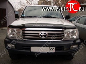 3 169 р. Дефлектор капота NovLine-Autofamily Toyota Land Cruiser 100 1-ый рестайлинг (2002-2005)  с доставкой в г. Краснодар