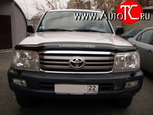 3 689 р. Дефлектор капота NovLine Toyota Land Cruiser 100 2-ой рестайлинг (2005-2007)  с доставкой в г. Краснодар