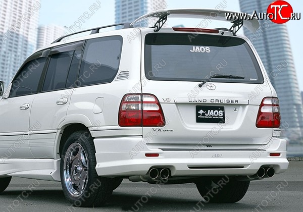 11 949 р. Накладка на задний бампер JAOS Toyota Land Cruiser 100 дорестайлинг (1998-2002) (Неокрашенная)  с доставкой в г. Краснодар