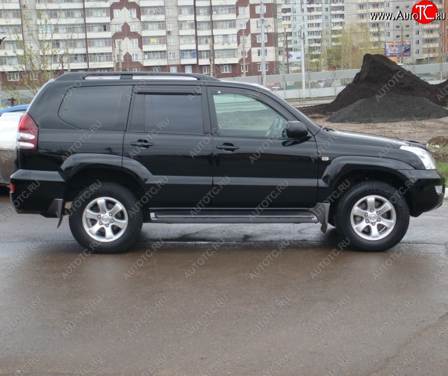 6 999 р. Рейлинги на автомобиль Oem Style Toyota Land Cruiser Prado J120 (2002-2009)  с доставкой в г. Краснодар