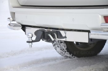 15 249 р. Фаркоп Petroil Tuning (съемный квадрат) Toyota Land Cruiser Prado J150 дорестайлинг (2009-2013)  с доставкой в г. Краснодар. Увеличить фотографию 2