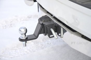 15 249 р. Фаркоп Petroil Tuning (съемный квадрат) Toyota Land Cruiser Prado J150 дорестайлинг (2009-2013)  с доставкой в г. Краснодар. Увеличить фотографию 3