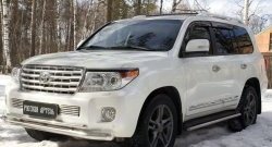 959 р. Реснички на фары RA Toyota Land Cruiser 200 1-ый рестайлинг (2012-2015) (Неокрашенные)  с доставкой в г. Краснодар. Увеличить фотографию 4