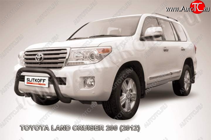 20 599 р. Кенгурятник d76 низкий мини Toyota Land Cruiser 200 1-ый рестайлинг (2012-2015) (Цвет: серебристый)  с доставкой в г. Краснодар