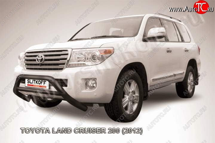 27 799 р. Кенгурятник d76 низкий широкий с перемычкой  Toyota Land Cruiser  200 (2012-2015) 1-ый рестайлинг (Цвет: серебристый)  с доставкой в г. Краснодар