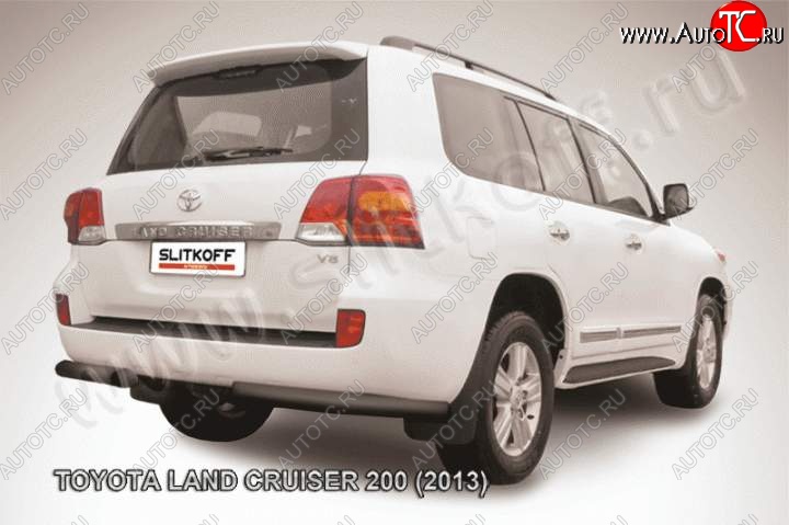 10 999 р. Уголки d76  Toyota Land Cruiser  200 (2012-2015) 1-ый рестайлинг (Цвет: серебристый)  с доставкой в г. Краснодар