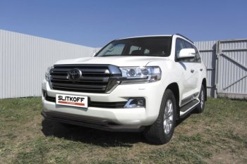 Защита переднего бампер Slitkoff Toyota (Тойота) Land Cruiser (Лэнд)  200 (2015-2021) 200 2-ой рестайлинг