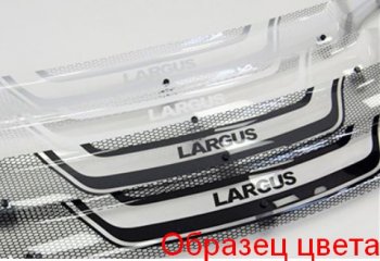 2 369 р. Дефлектор капота CA-Plastiс  Toyota Land Cruiser  200 (2015-2021) 2-ой рестайлинг (Серия Art графит)  с доставкой в г. Краснодар. Увеличить фотографию 2