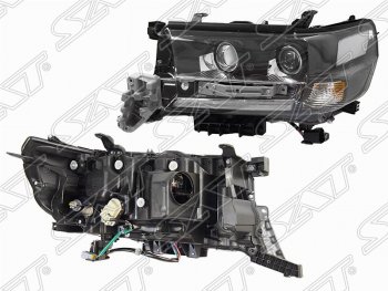 Левая фара передняя SAT LED EXECUTIVE BLACK/WHITE Toyota Land Cruiser 200 2-ой рестайлинг (2015-2021)