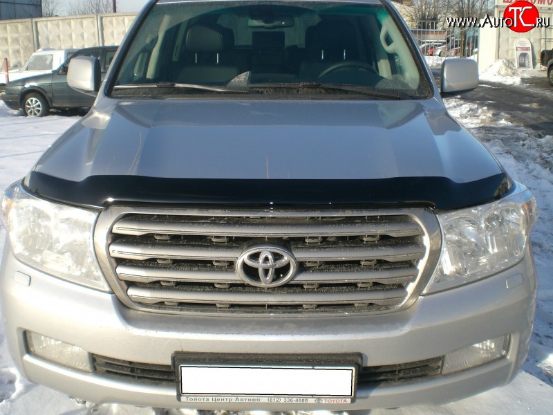 3 169 р. Дефлектор капота NovLine  Toyota Land Cruiser  200 (2007-2012) дорестайлинг  с доставкой в г. Краснодар