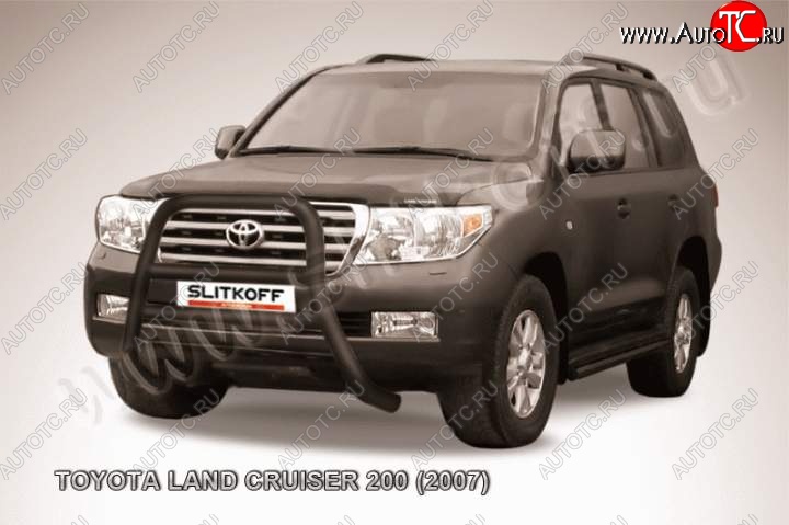 43 849 р. Кенгурятник d76 высокий  Toyota Land Cruiser  200 (2007-2012) дорестайлинг (Цвет: серебристый)  с доставкой в г. Краснодар