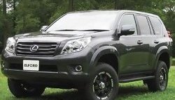 3 489 р. Решётка радиатора Elford Toyota Land Cruiser Prado J150 дорестайлинг (2009-2013) (Неокрашенная)  с доставкой в г. Краснодар. Увеличить фотографию 6