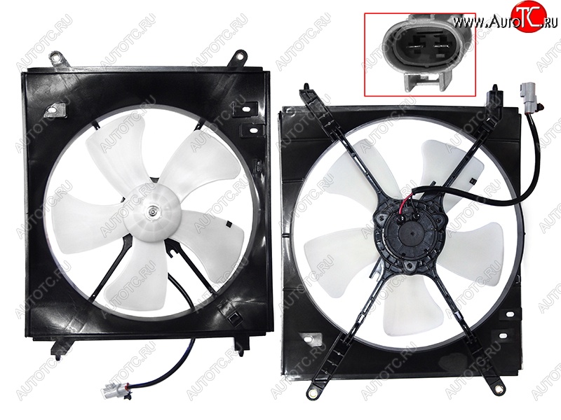 5 849 р. Вентилятор радиатора в сборе (5SFNE/5SFE) SAT  Toyota Mark 2  Qualis (1997-2002) седан  с доставкой в г. Краснодар