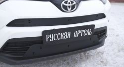 1 699 р. Зимняя заглушка решетки переднего бампера РА Toyota RAV4 XA40 5 дв. рестайлинг (2015-2019)  с доставкой в г. Краснодар. Увеличить фотографию 1