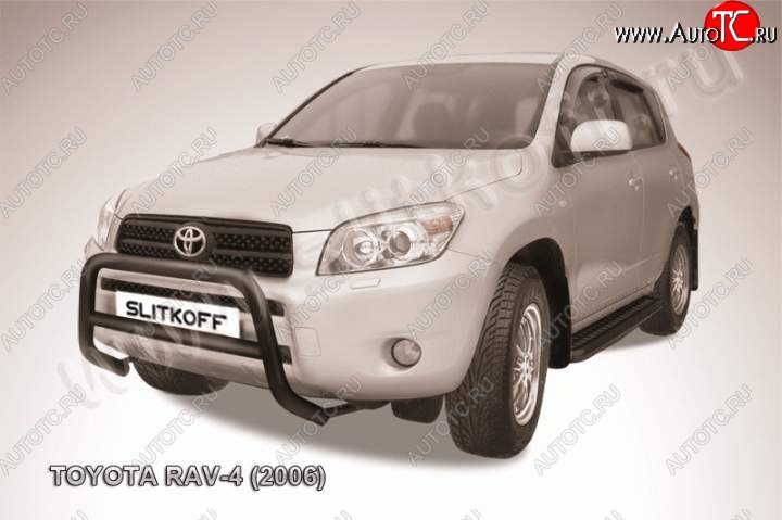 16 999 р. Кенгурятник d57 низкий  Toyota RAV4  XA305 (2005-2009) 5 дв. дорестайлинг (Цвет: серебристый)  с доставкой в г. Краснодар