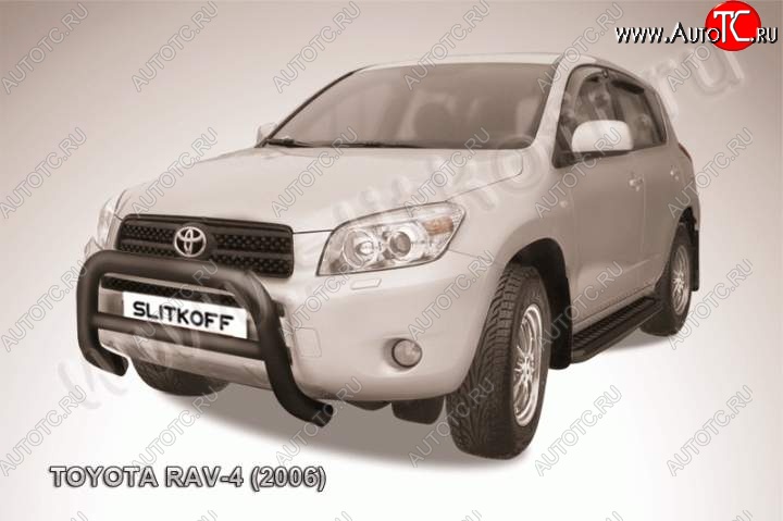 23 549 р. Кенгурятник d76 низкий  Toyota RAV4  XA305 (2005-2009) 5 дв. дорестайлинг (Цвет: серебристый)  с доставкой в г. Краснодар