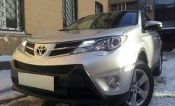 1 469 р. Сетка верхнего воздухозаборника переднего бампера Russtal Toyota RAV4 XA40 5 дв. дорестайлинг (2012-2015) (черная)  с доставкой в г. Краснодар. Увеличить фотографию 3