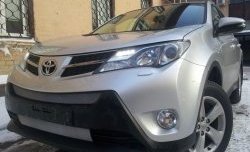 1 539 р. Сетка верхнего воздухозаборника переднего бампера Russtal  Toyota RAV4  XA40 (2012-2015) 5 дв. дорестайлинг (хром)  с доставкой в г. Краснодар. Увеличить фотографию 3