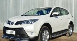 26 399 р. Широкая защита порогов SLITKOFF  Toyota RAV4  XA40 (2012-2015) 5 дв. дорестайлинг  с доставкой в г. Краснодар. Увеличить фотографию 3