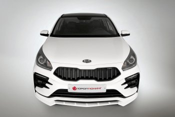 2 899 р. Сплиттер переднего бампера QUASAR KIA Rio 4 FB дорестайлинг седан (2016-2020) (Неокрашенный)  с доставкой в г. Краснодар. Увеличить фотографию 4