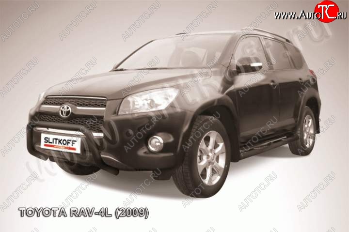 16 999 р. Кенгурятник d57 низкий Toyota RAV4 XA30 5 дв. удлиненный 1-ый рестайлинг (2009-2010) (Цвет: серебристый)  с доставкой в г. Краснодар