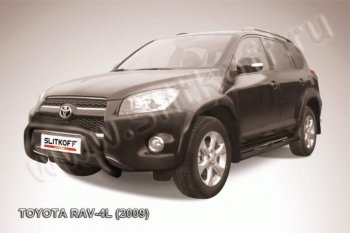 20 999 р. Кенгурятник d76 низкий Toyota RAV4 XA30 5 дв. удлиненный 1-ый рестайлинг (2009-2010) (Цвет: серебристый)  с доставкой в г. Краснодар. Увеличить фотографию 1