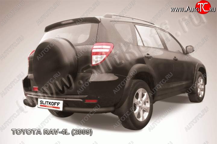 7 499 р. Уголки d76  Toyota RAV4  XA30 (2009-2010) 5 дв. удлиненный 1-ый рестайлинг (Цвет: серебристый)  с доставкой в г. Краснодар